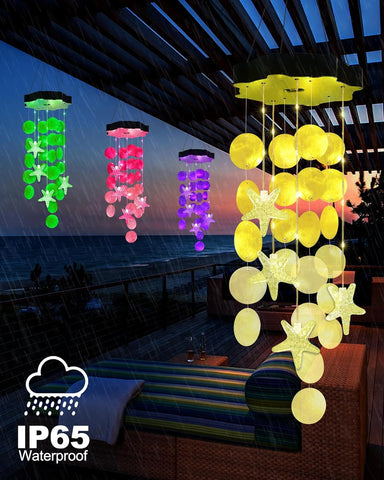 Toodour Solar Wind Chimes for Outside, Gifts for Mom Grandma Women Girls