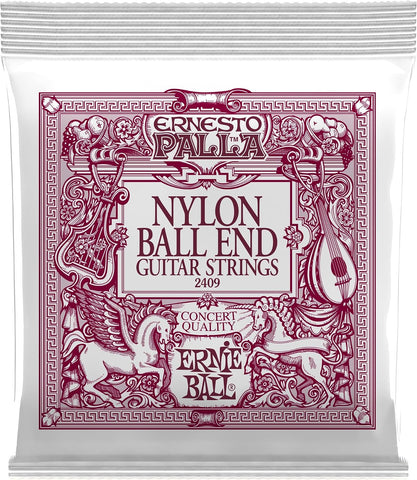 Ernie Ball 2409 Ernesto Palla Nylon Black and Gold Classical Ball End Set , Black & Gold Ball End (28-42)