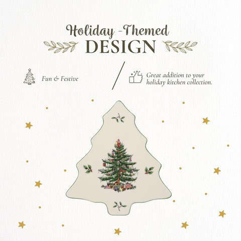 Spode Christmas Tree Tree-Shaped Trivet