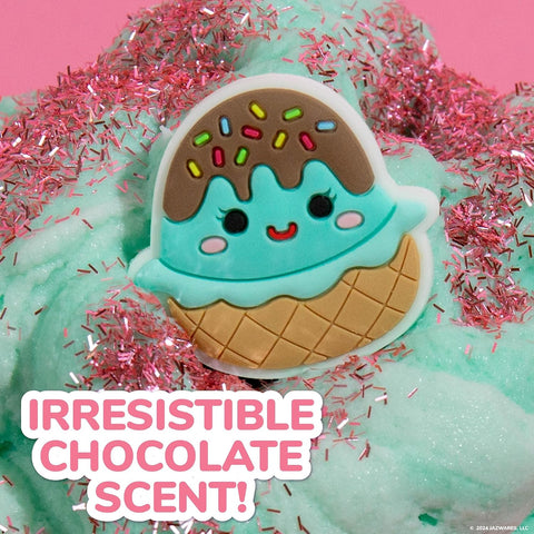 Original Squishmallows Scented Slime Jar, Chocolate, Maya the Ice Cream