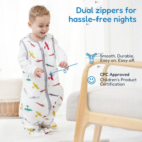 TotAha Toddler Sleep Sack 1.0 TOG, 2T-3T-4T, Wearable Blanket Sleeping Bag