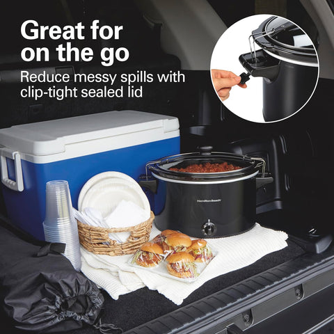 Hamilton Beach Stay or Go Extra Large 10 Quart Portable Slow Cooker