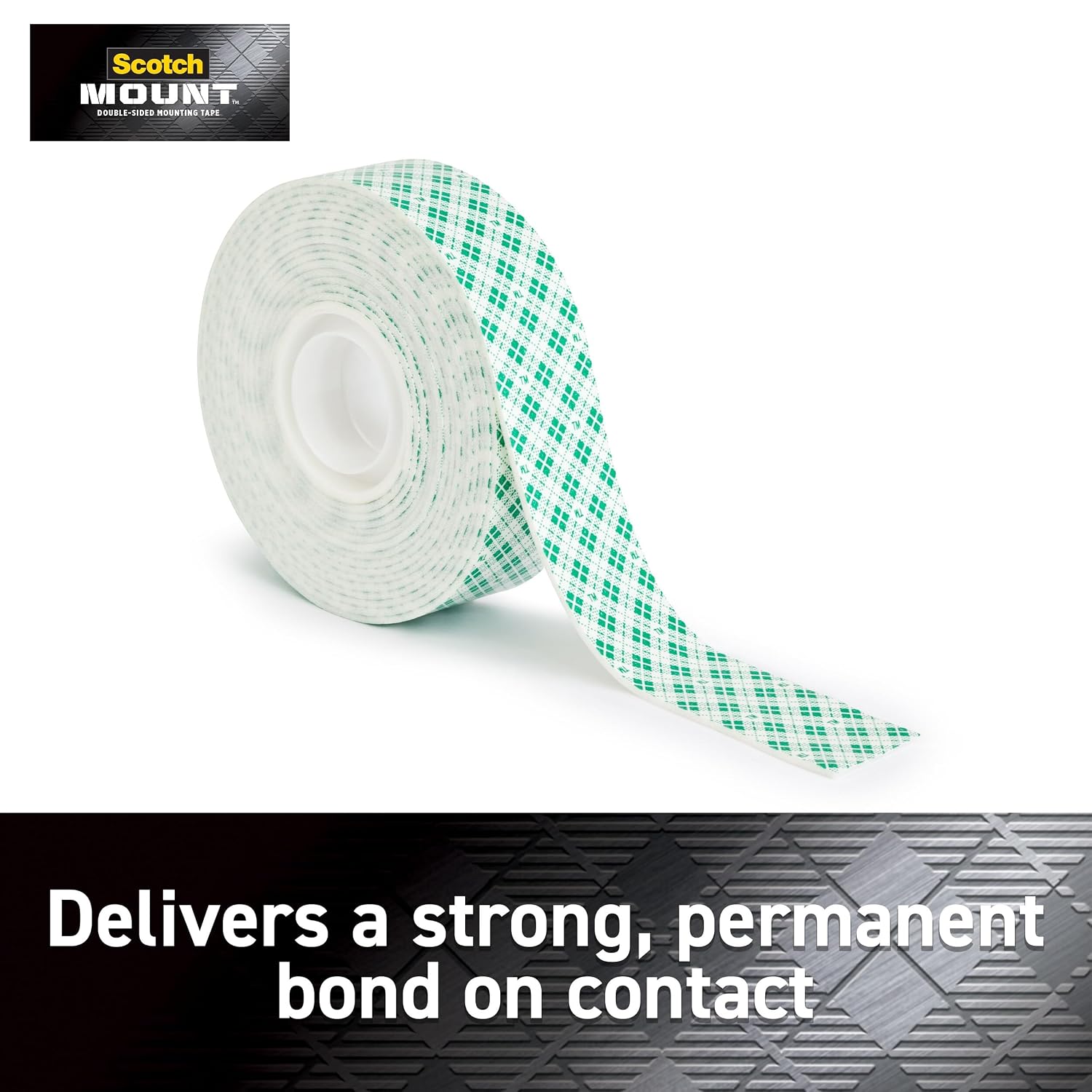 Scotch-Mount Indoor Double-Sided Mounting Tape, White, 1 Roll