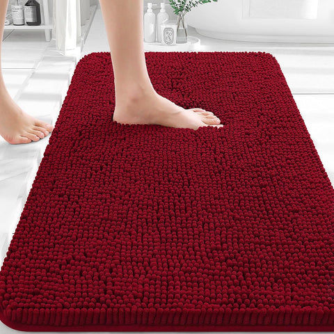 OLANLY Bathroom Rugs 36x24, Extra Soft Absorbent Chenille Bath Rugs