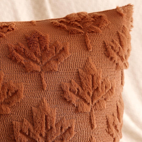 Artscope Maple Leaf Fall Pillow Covers 20 x 20 Set of 2 Decorative Autumn Harvest Holiday Throw Pillow Cases Soft Plush Faux Fur Couch Cushion Case for Farmhouse Sofa Bed Room Home Decor-Rust
