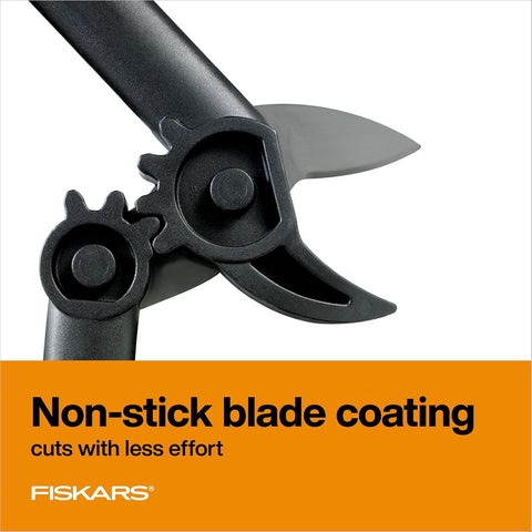 Fiskars 15” PowerGear Garden Anvil Loppers, Tree Trimmer, 1.25" Cuts