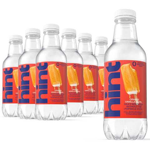 Hint Flavored Water Zero Sugar 0 Calories - Orange Vanilla Swirl (12 pack)