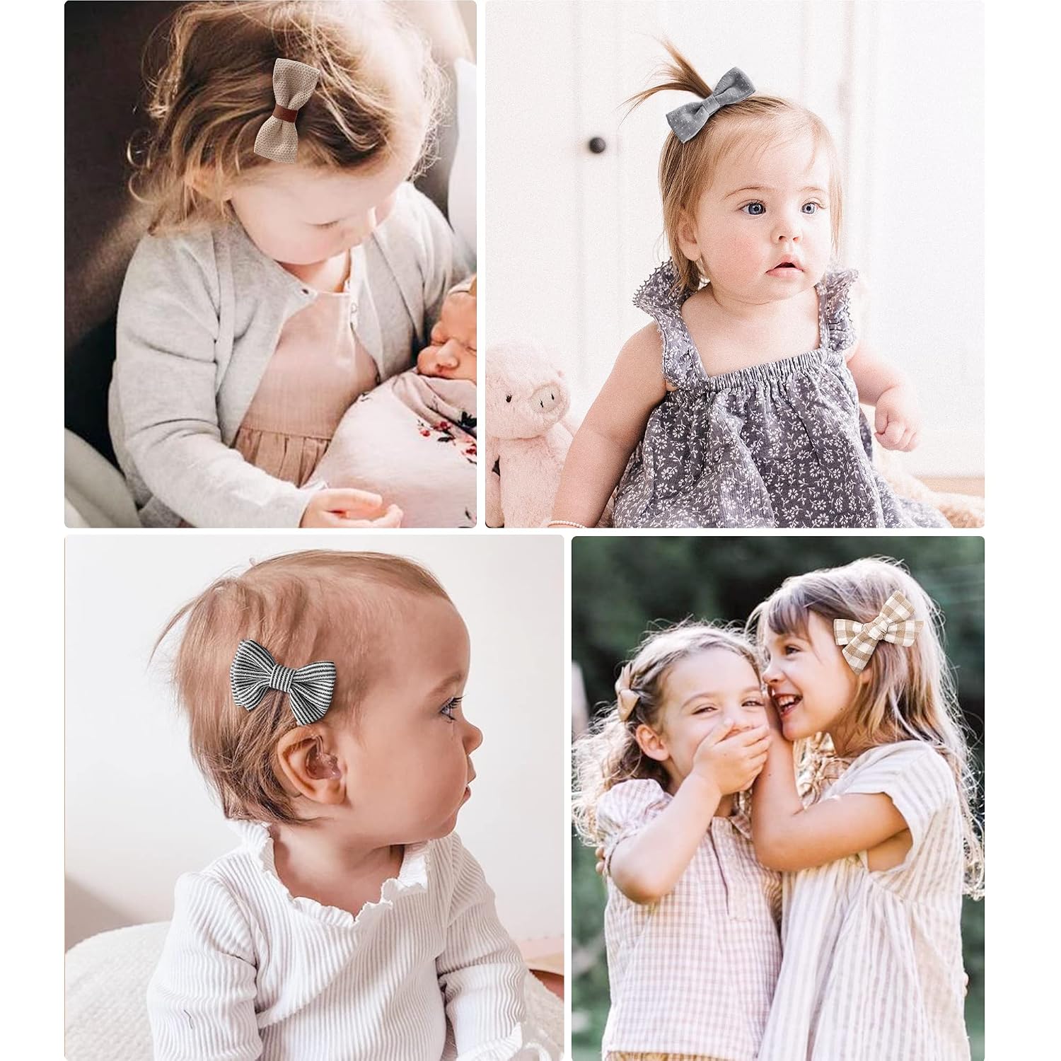 Jesries 21 Pack Baby Hair Clips for Girls, Hair Bows & Toddler Accessories