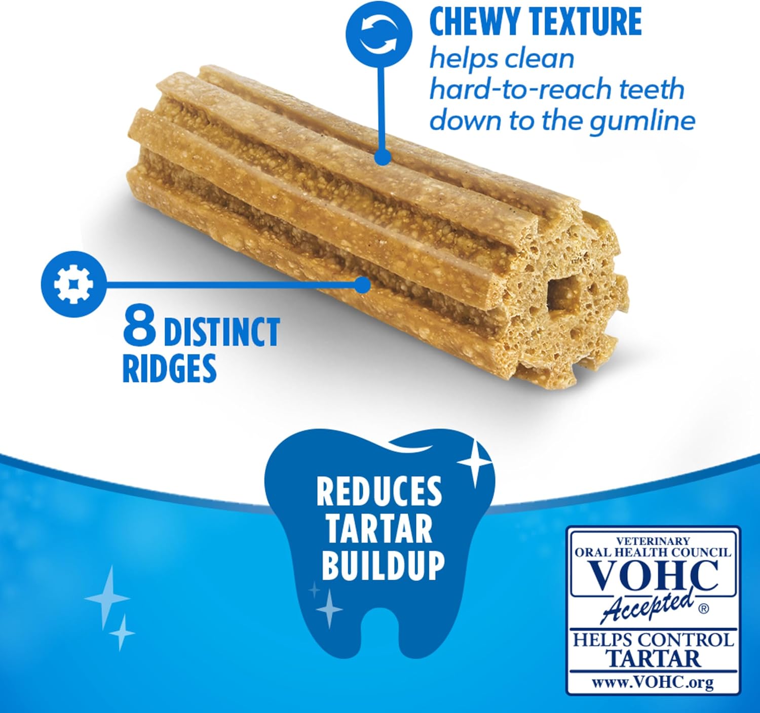 Dentalife Purina Daily Dental Chews for Large Dogs, 18 ct Pouch