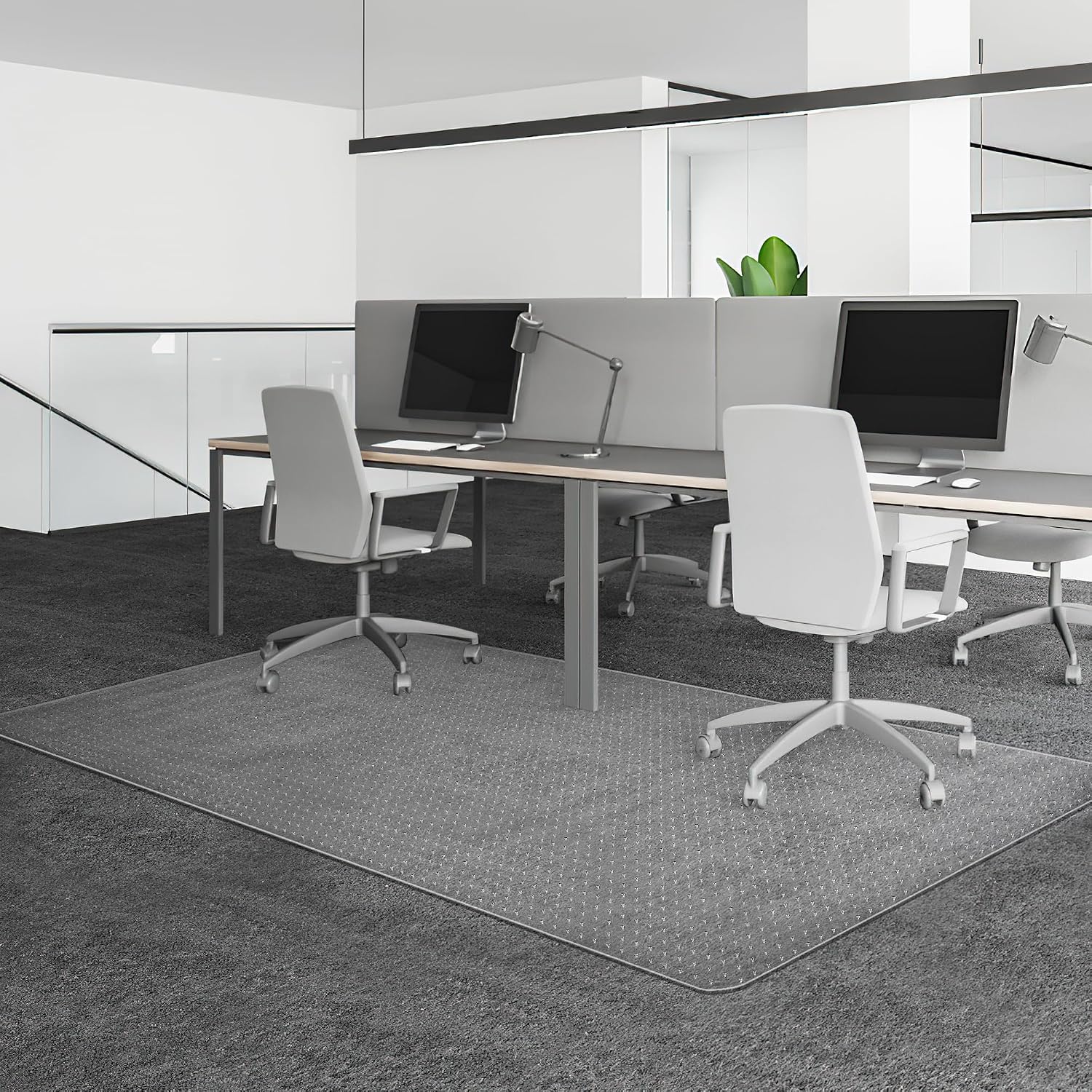 BesWin Office Chair Mat for Low Pile Carpet, 46'' x 96''