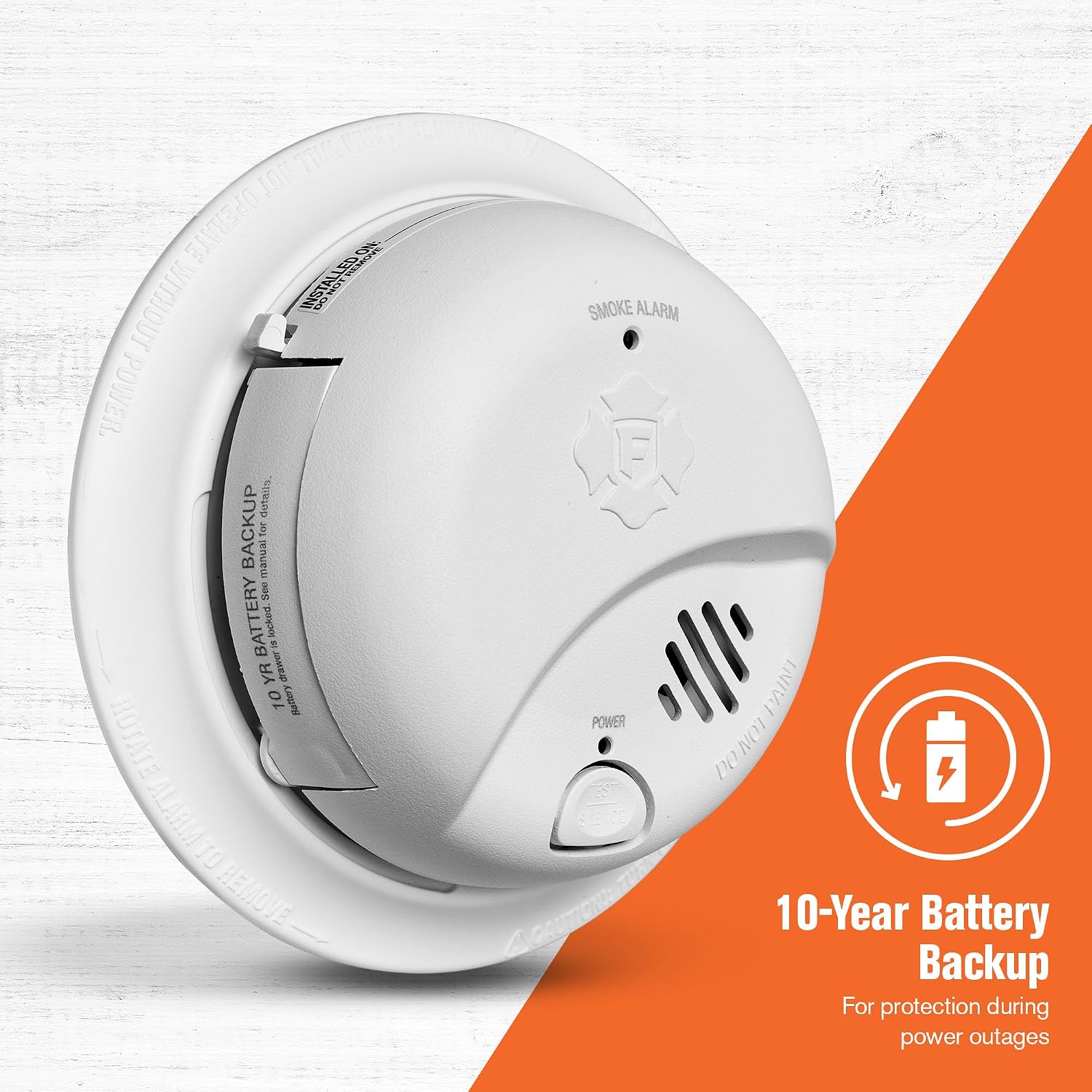 First Alert Hardwire Smoke Alarm with 10-Year Battery Backup