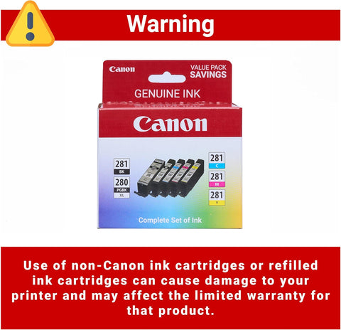 Canon Genuine Ink PGI-280XL/CLI-281 Color Pack