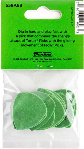 Jim Dunlop Tortex® Flow® Pick .88MM - 12 Pack