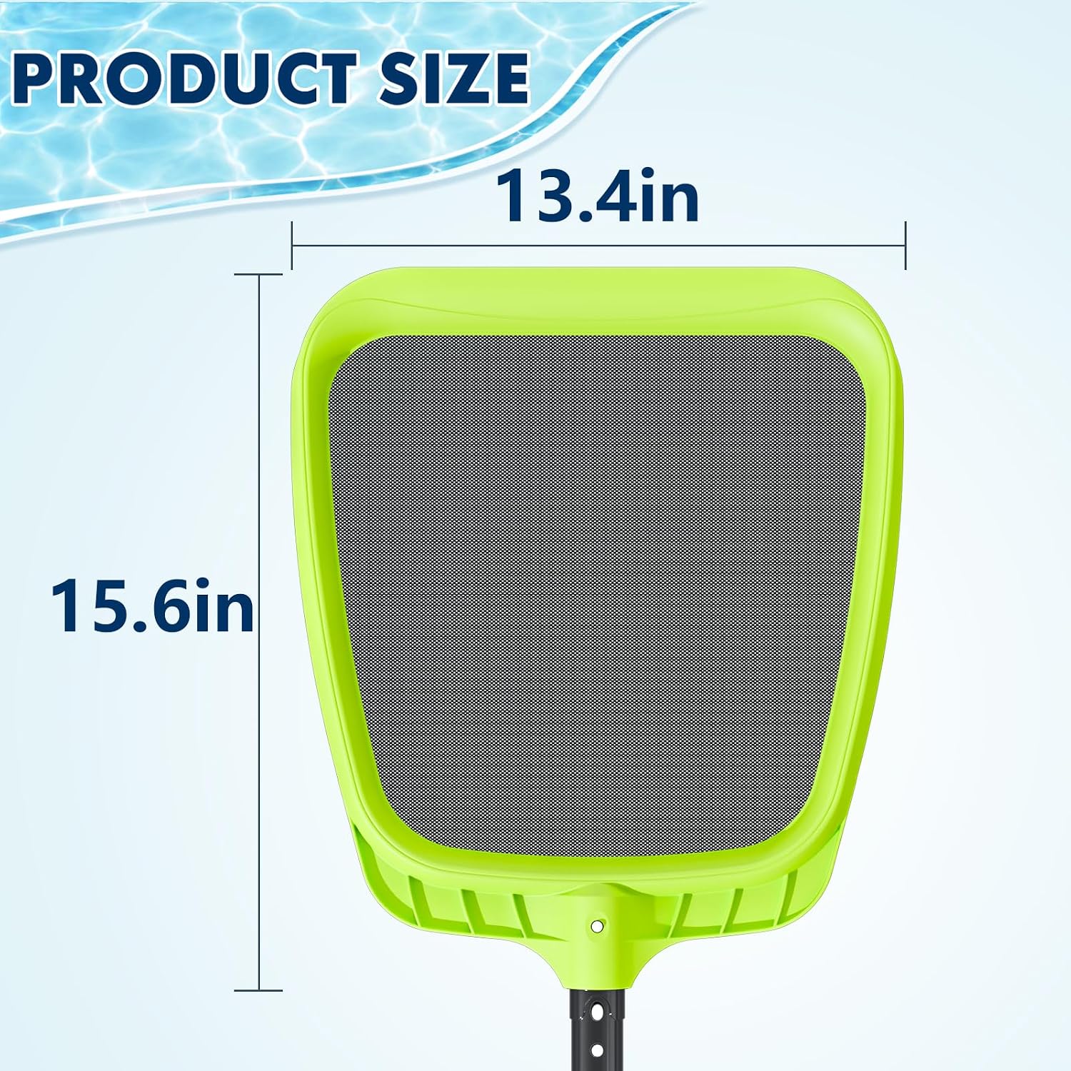 Sepetrel Pool Skimmer Net - Professional Heavy Duty Reinforced Frame Nylon Flat Leaf Rake Net,for Spa Pond Swimming Pool, Cleaning Supplies and Accessories, (Pole Not Included)