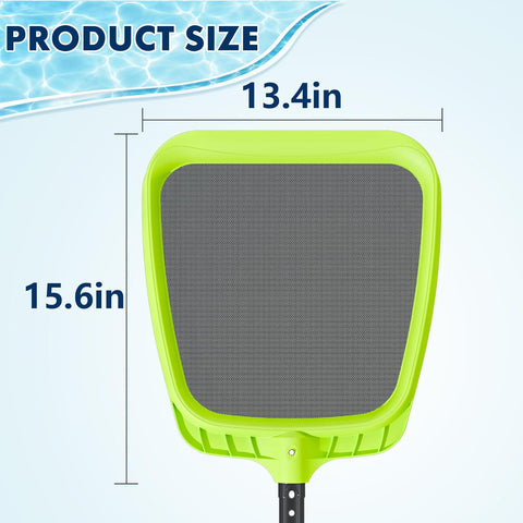 Sepetrel Pool Skimmer Net - Professional Heavy Duty Reinforced Frame Nylon Flat Leaf Rake Net,for Spa Pond Swimming Pool, Cleaning Supplies and Accessories, (Pole Not Included)