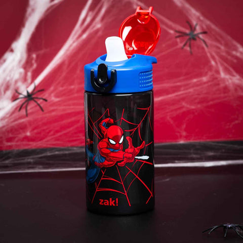 Marvel SpiderMan Brand New Day Sage 16oz Straw Kids Water Bottle