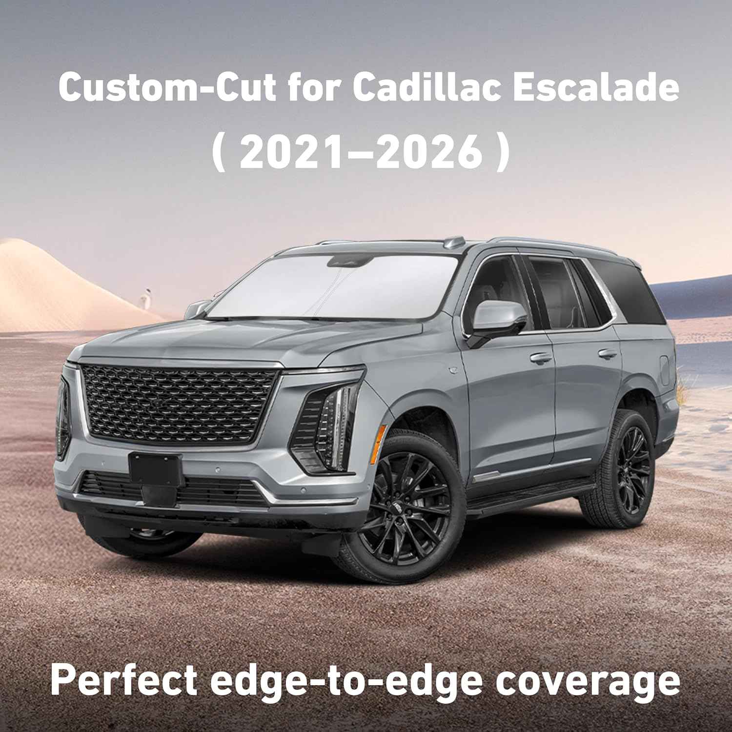 EcoNour Windshield Sunshade Compatible for Cadillac Escalade 2021-2025 2026