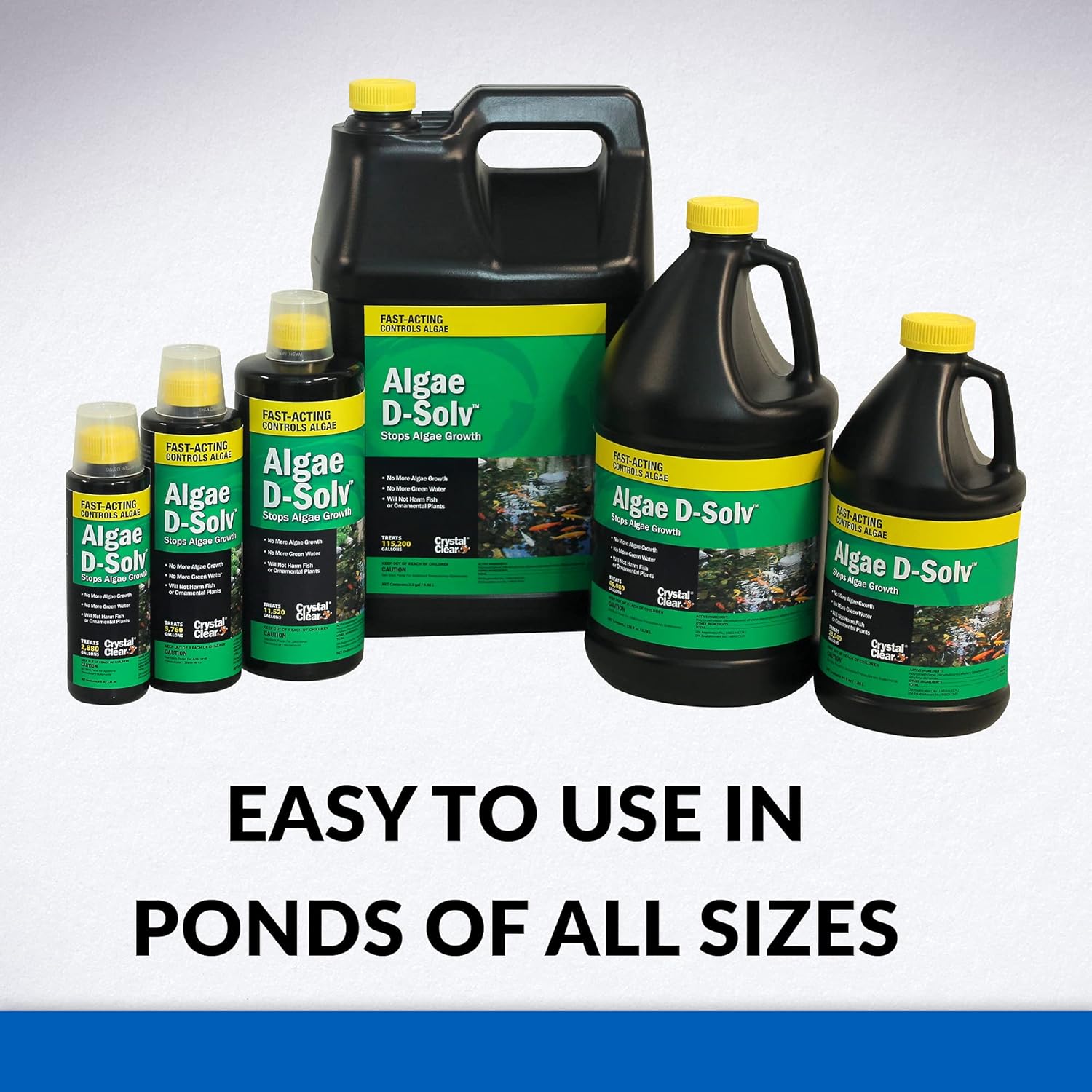 CrystalClear Algae D-Solv EPA Registered Pond Algaecide, 16 oz