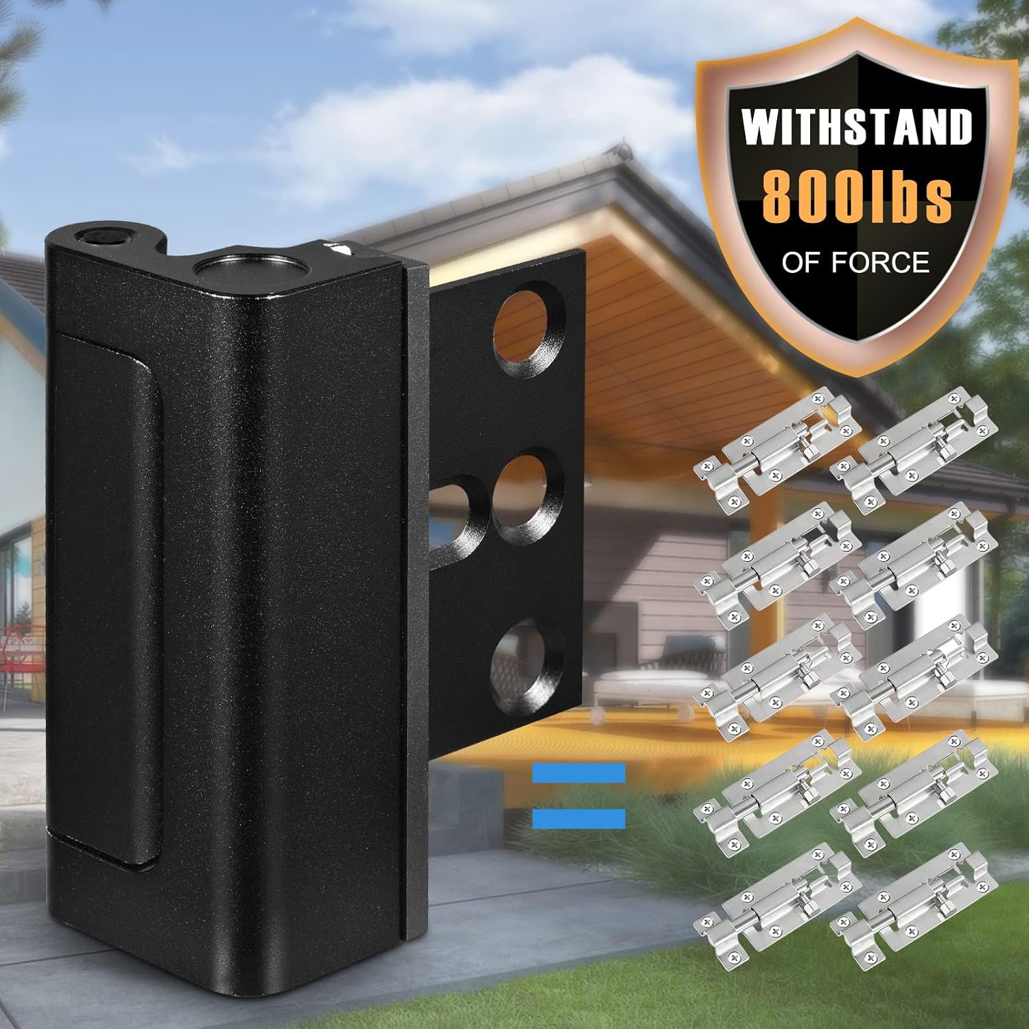 5Pack Door Reinforcement Lock Home Security, Childproof Safety