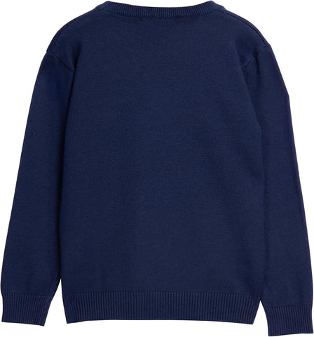 X RAY Boys School Uniform Sweater V-Neck (XS - XXL), Big Boys' & Little Kids Youth Long Sleeve V Neck Pullover Sweater