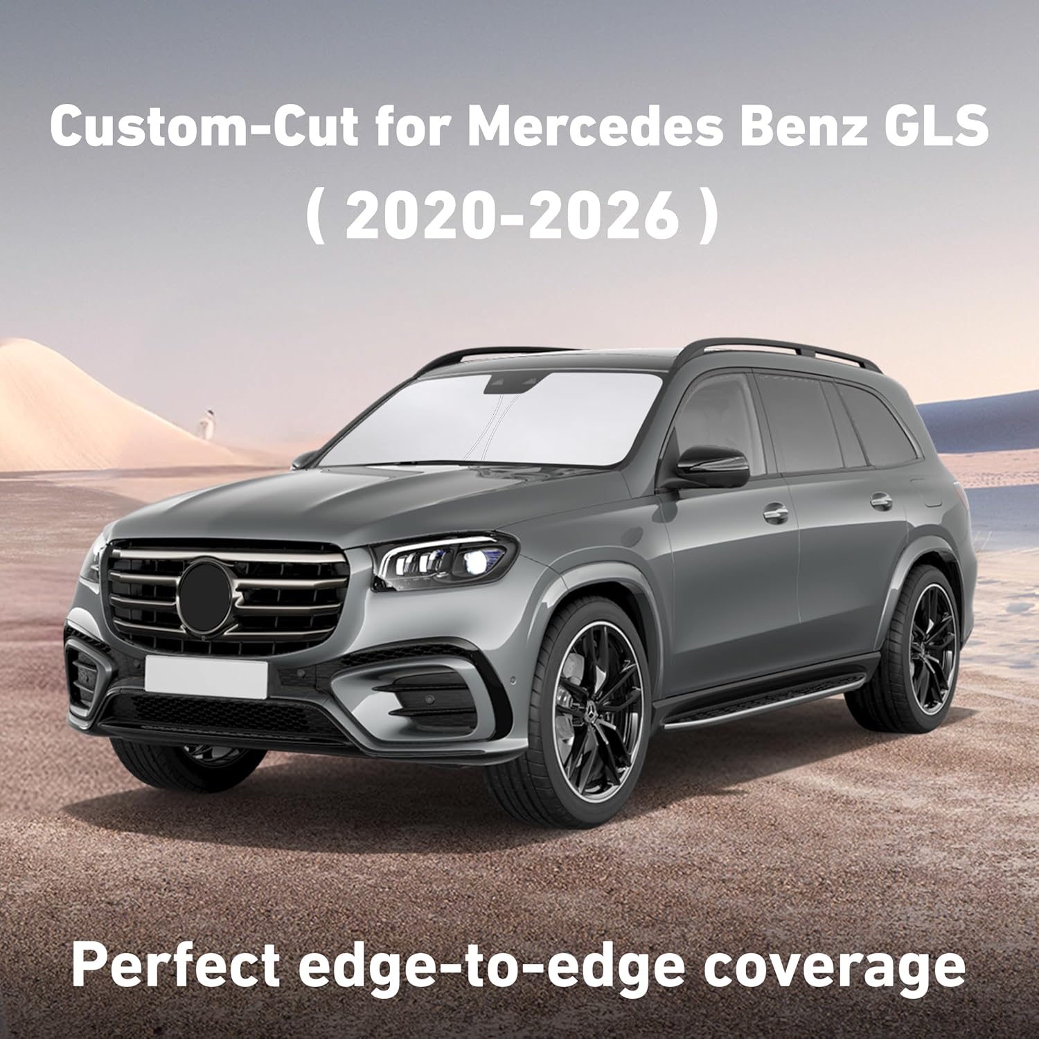 EcoNour Windshield Sunshade Compatible for Mercedes Benz GLS 2020-2025 2026