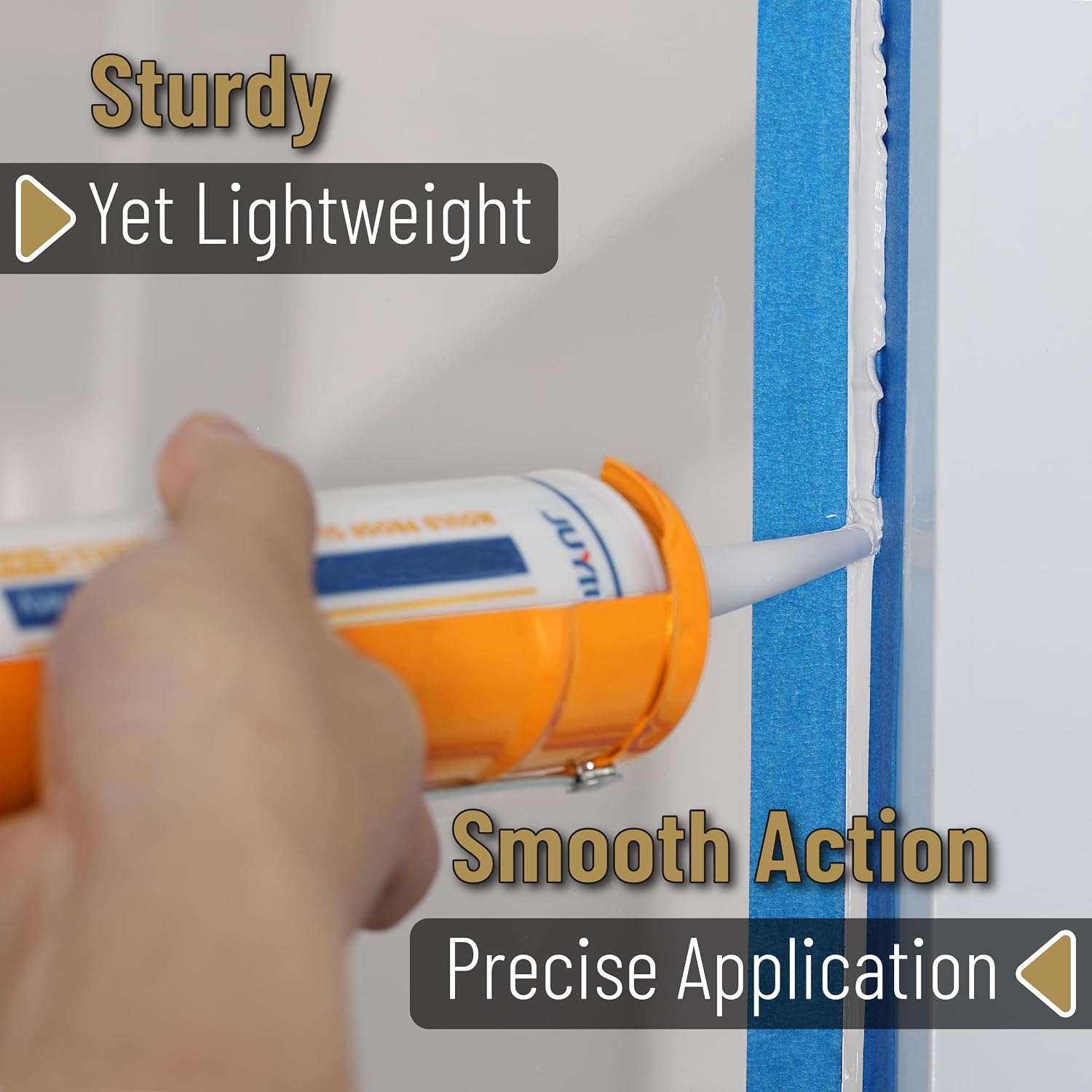 Bates- Caulking Silicone Gun, 10:1 Thrust Ratio, Hand Caulking Guns, No Drip (Pack of 2)