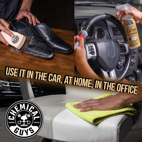 Chemical Guys, Leather Cleaner & Conditioner Kit for Cars & Home, 2 x 16 oz