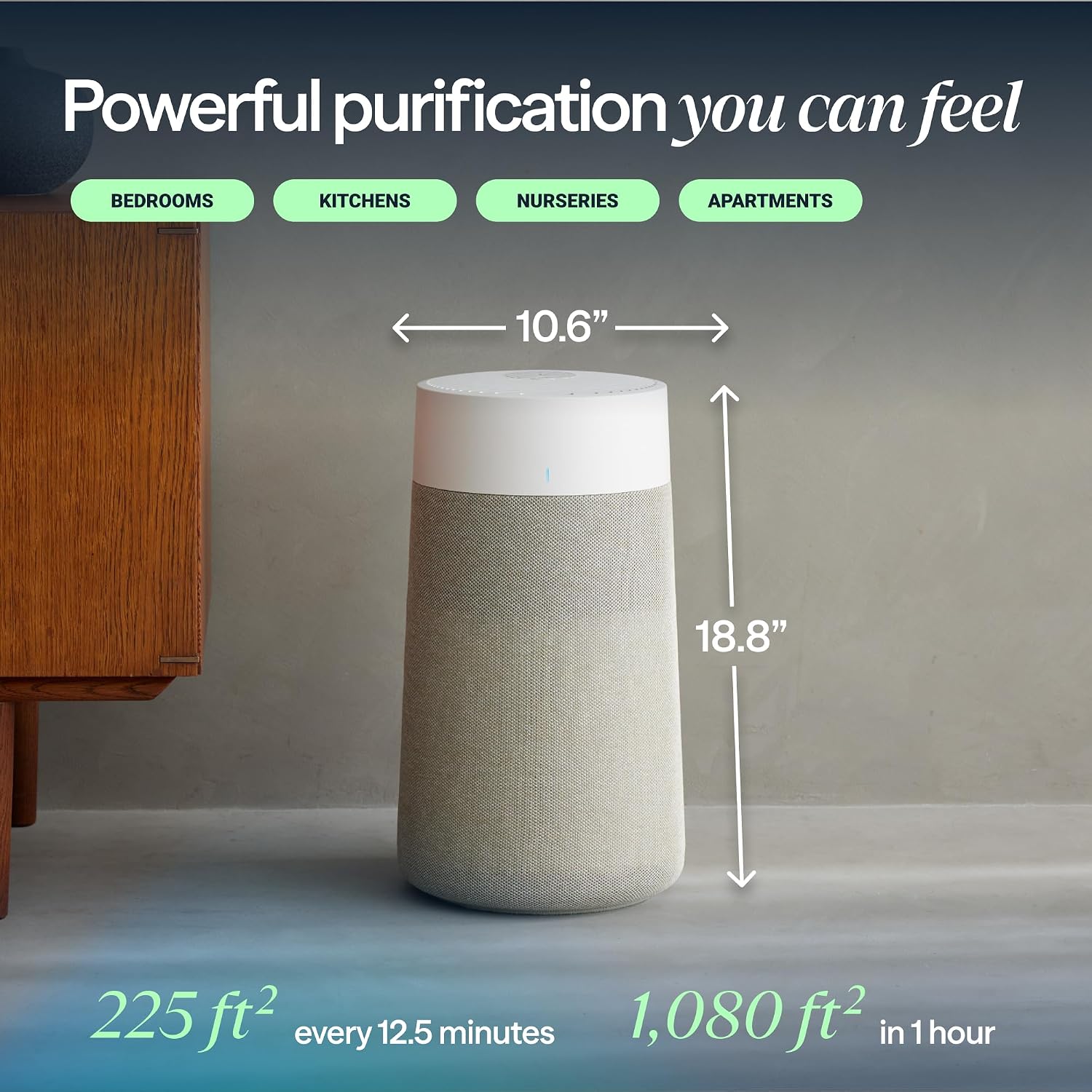 BLUEAIR Air Purifiers for Bedroom Office Pets up to 1,080 Ft², 411i Max 2PK