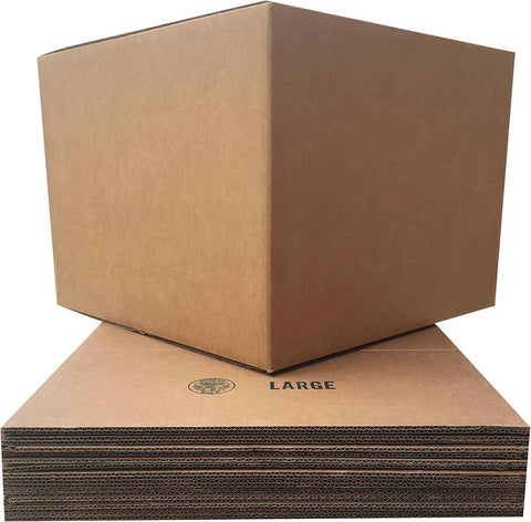 Large Moving Boxes 20'' x 20'' x 15'' (Pack of 6), Corrugated Cardboard Boxes for Packing, Shipping & Moving
