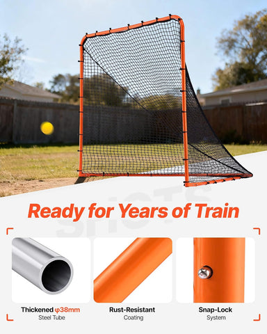 VEVOR Lacrosse Goal,Complete Portable Lacrosse Net Training Accessory Set