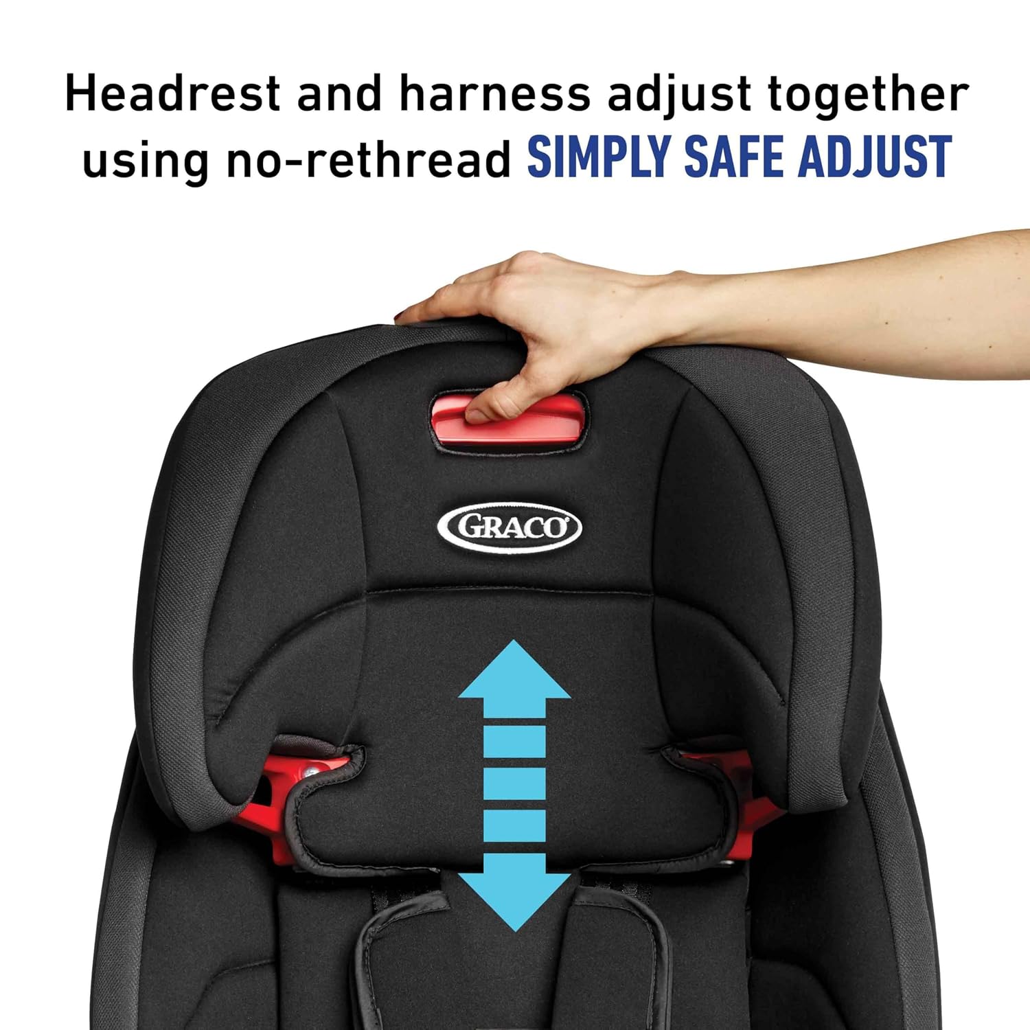 Graco® Tranzitions 3-in-1 Harness Booster Car Seat, Forward Facing Car Seat, Highback, to Backless Booster, Proof