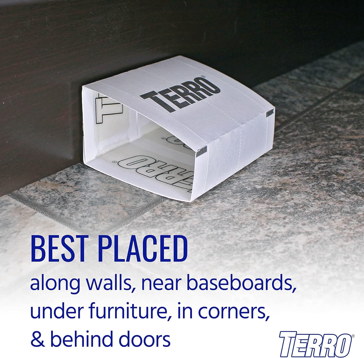 TERRO Spider & Insect Trap, 10-Pack Sticky Glue Traps