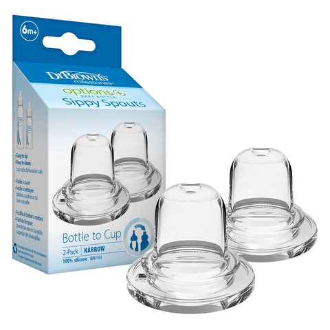 Dr. Brown's Milestones Options+ Narrow Sippy Spouts, 6m+, 2-Count