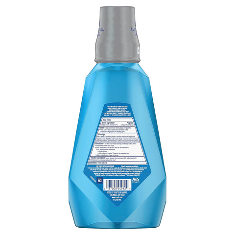 Crest Mouthwash Pro Health Complete Clean, CPC (cetylpyridinium Chloride) Antigingivitis/Antiplaque, Alcohol Free, Clean Mint, 1 L (33.8 fl oz) (Pack of 2)