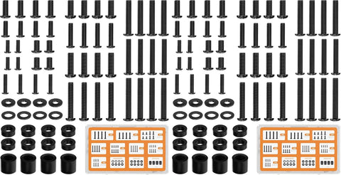 WALI Universal TV Mounting Hardware Kit Set Includes M4 M5 M6 M8 Screws and Spacer - Fit Most TVs up to 80 inch (UVSP), Black (Pack of 2)