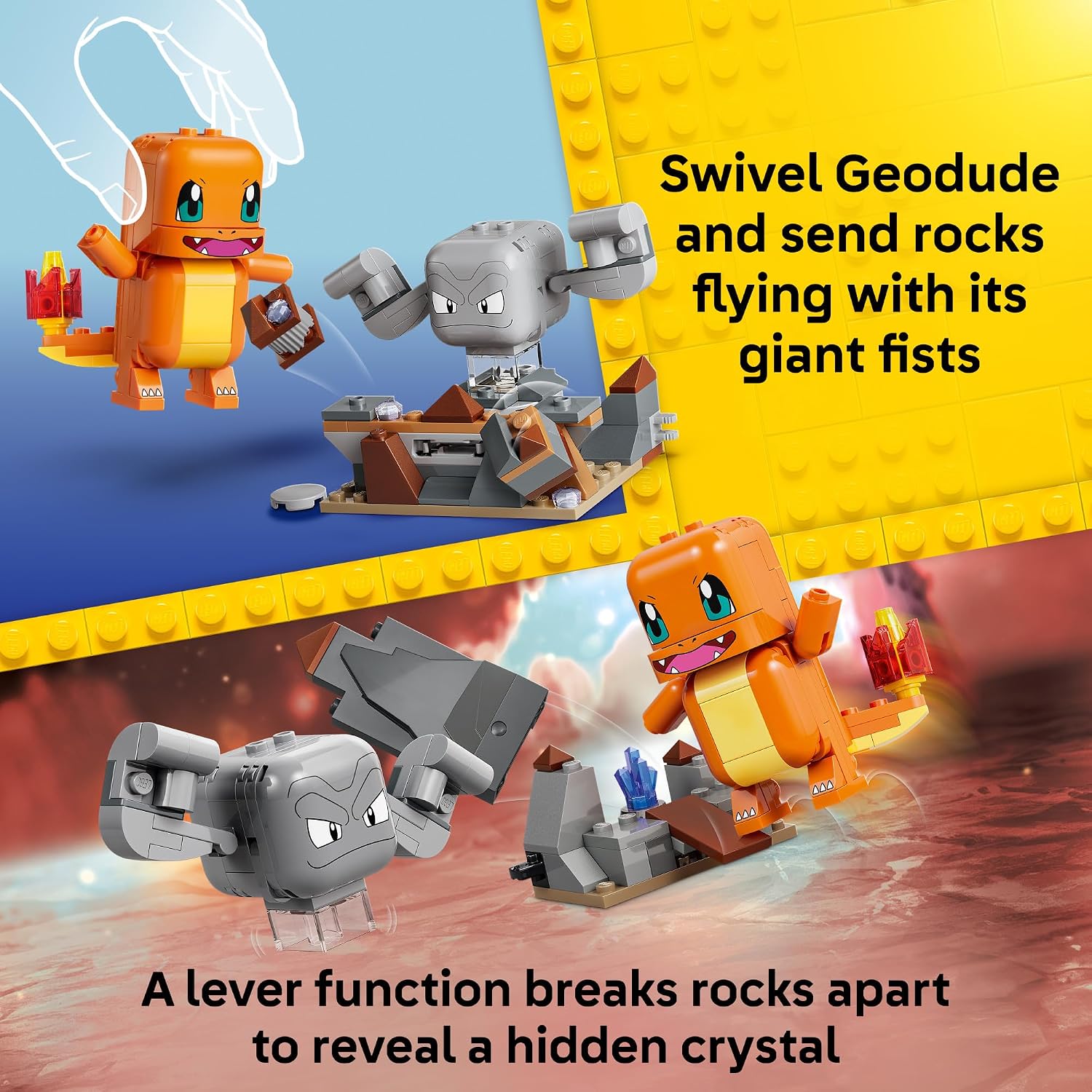 LEGO Pokémon SMART Play: Charmander and Geodude's Cavern Clash 72157