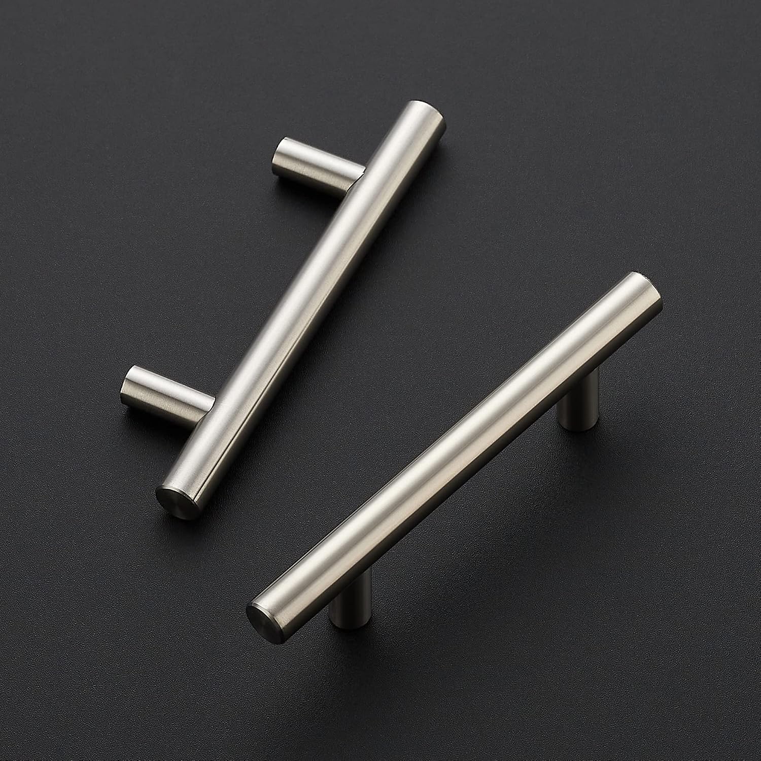 Ravinte Cabinet Handles, Brushed Nickel,5" Length,3" Hole Center,30 Pack