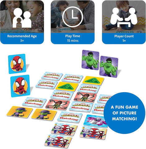 Wonder Forge Marvel Spidey and His Amazing Friends Matching Game - Educational Memory Game for Kids Ages 3+ - Fun for Toddler Boys and Girls Featuring Spiderman and Friends