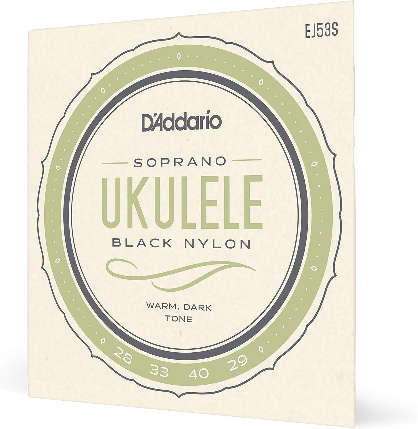 D'Addario Ukulele Strings Fluorocarbon Tenor EJ99TLG Low-G, 4-String Set