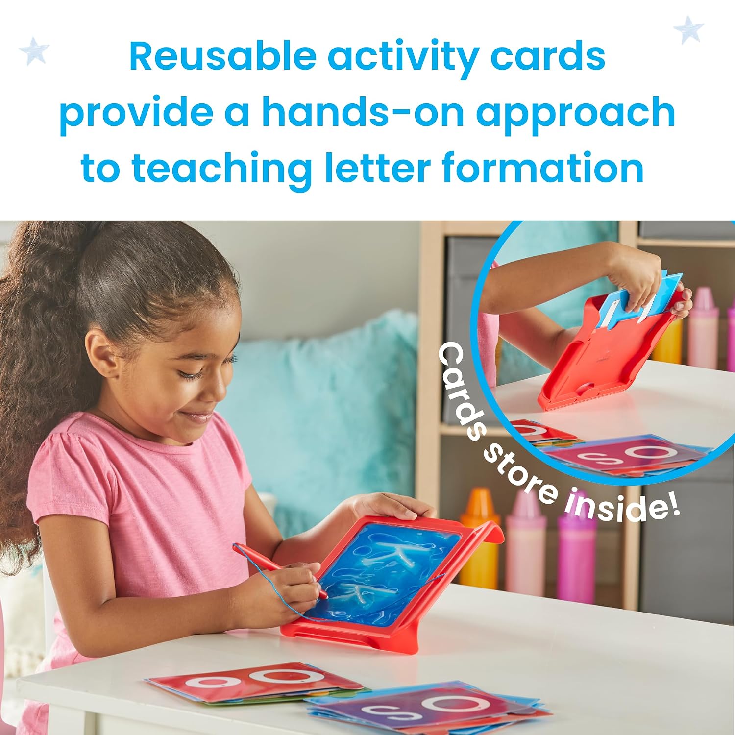 hand2mind Letter Tracing Sensory Pad, Fine Motor Activities, Ages 3+