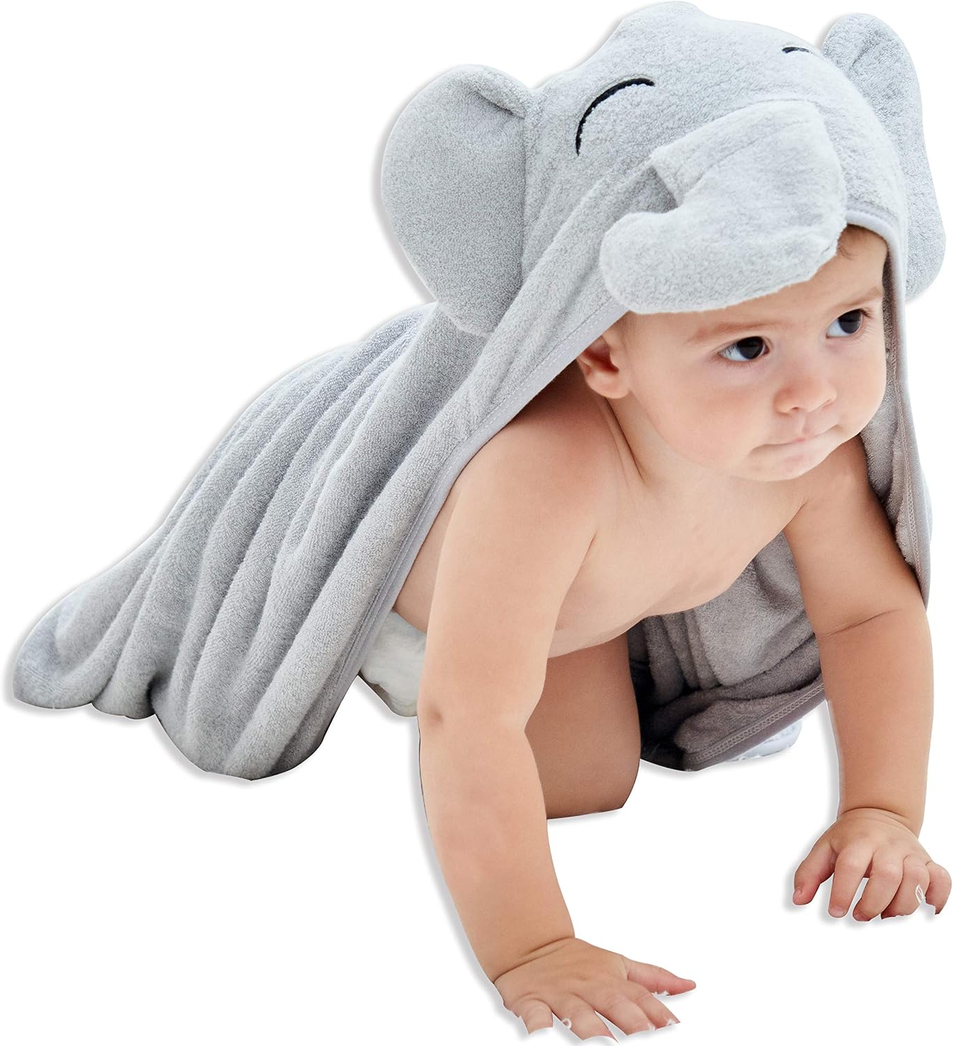 HIPHOP PANDA Ultra Soft Hooded Baby Towel - 2-Layer Thick 500GSM Absorbent