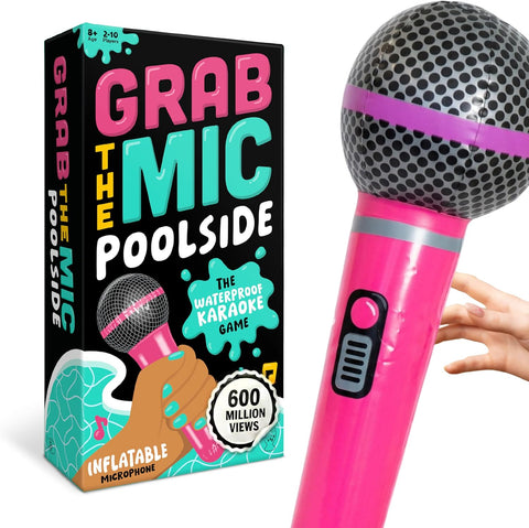 Grab The Mic Poolside - Waterproof Karaoke Game For Family & Adult Fun