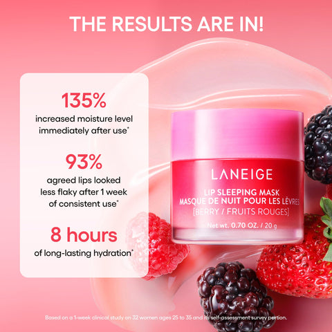 LANEIGE Midnight Minis: Lip Sleeping Mask Intense Hyration with Vitamin C, 2024