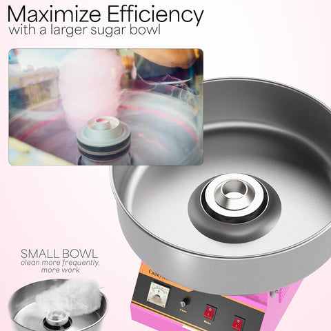 VIVO Pink 1030W Electric Cotton Candy Machine, CANDY-V001