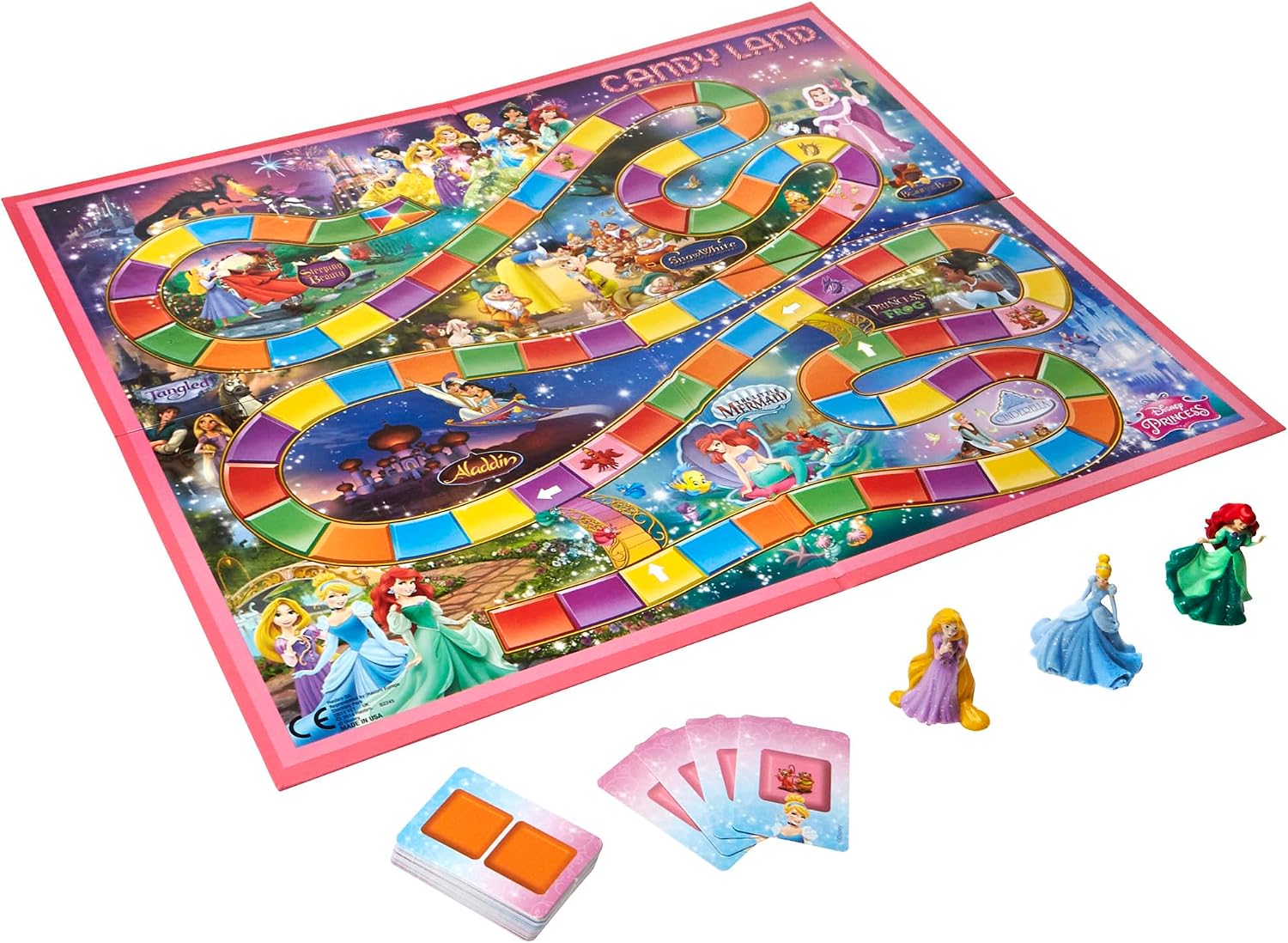 Hasbro Gaming Candy Land Disney Princess Edition Board Game, Preschool Games for 2 to 3 Players, Easter Gifts for Boys and Girls, Family Games for Kids Ages 3 and Up (Amazon Exclusive)