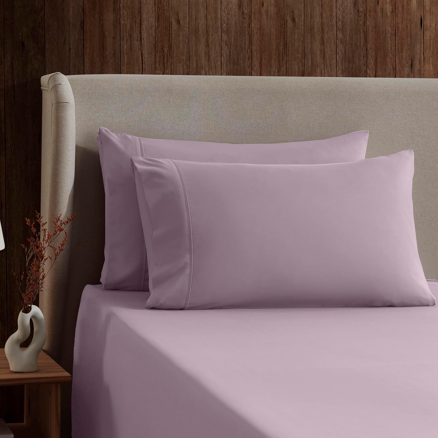 Nestl Full XL Sheet Set - Bed Sheets - Dusty Purple - 4-Piece Deep Pocket