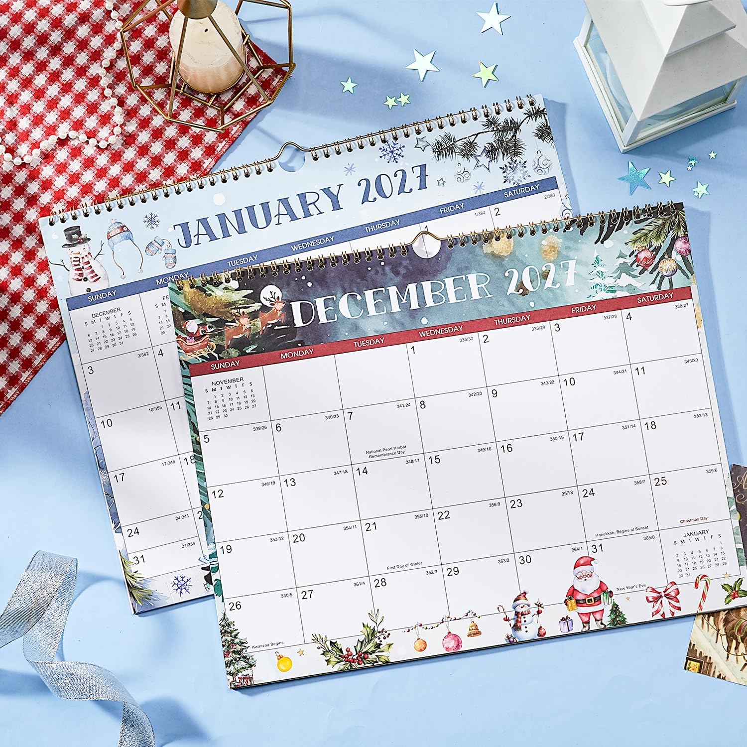 2027 Wall Calendar,18-Month Wall Calendar 2027-2028,14.7" x 11.5"
