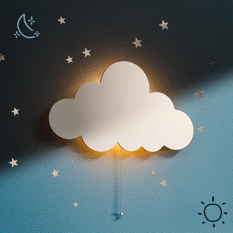 Cloud Light - Floating Cloud Wall Lamp | Baby Nursery Cloud Night Light