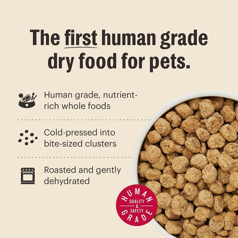 The Honest Kitchen Essential Clusters Whole Grain Turkey & Chicken Recipe, Vet-Recommended Human Grade Dry Dog Food for Adult Dogs, Nutritional Support for Skin, Coat & Overall Wellness, 20 lb Bag