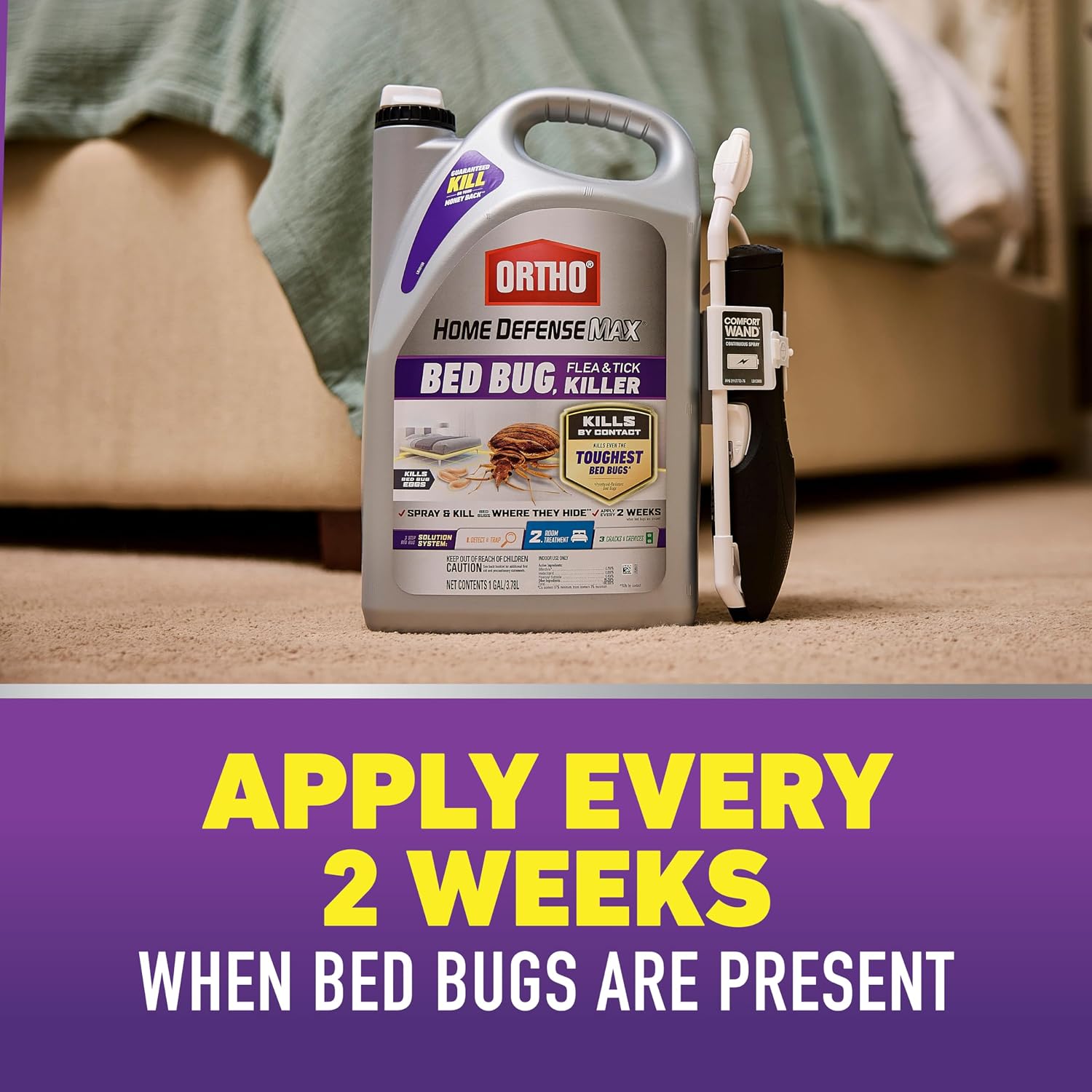 Ortho Home Defense Max Bed Bug, Flea & Tick Killer, 1 gal.